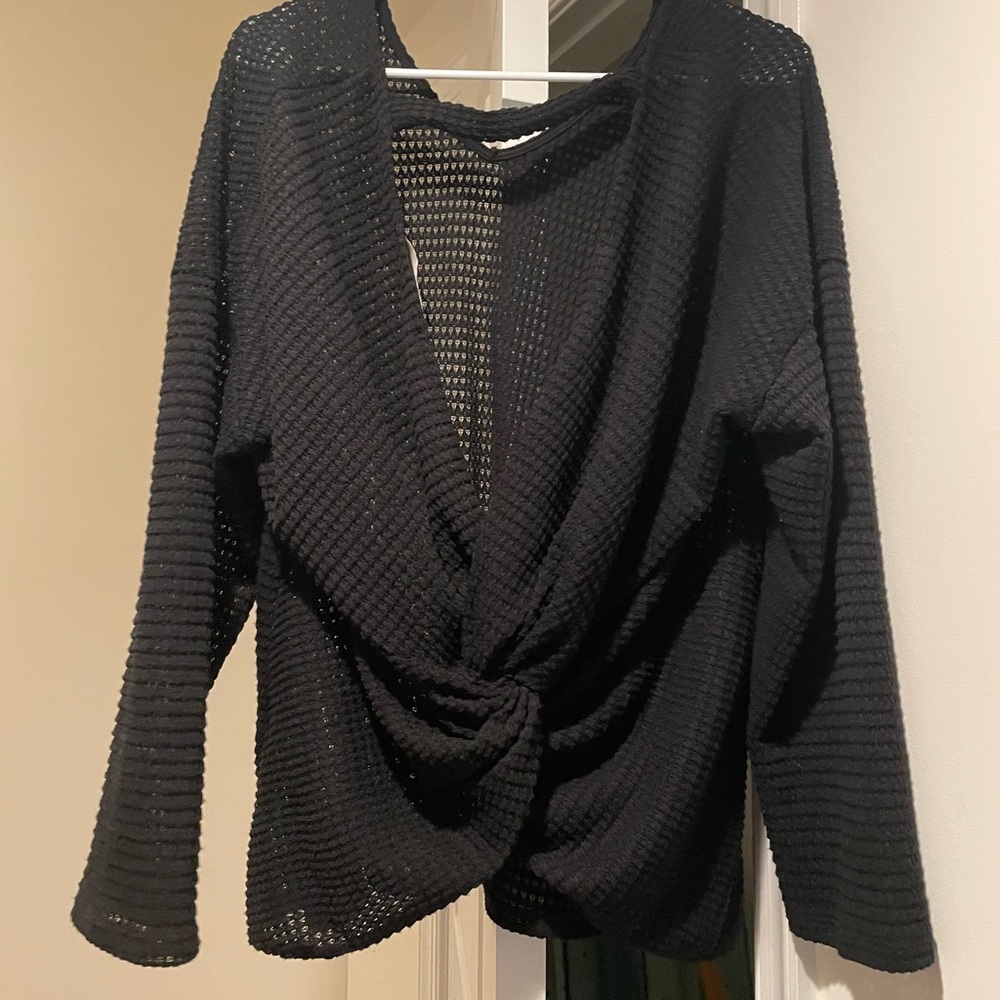 Backless sweater
